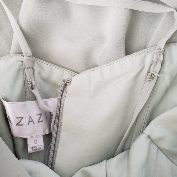 Azazie Sage Green Maxi Dress - Picture 9 of 13